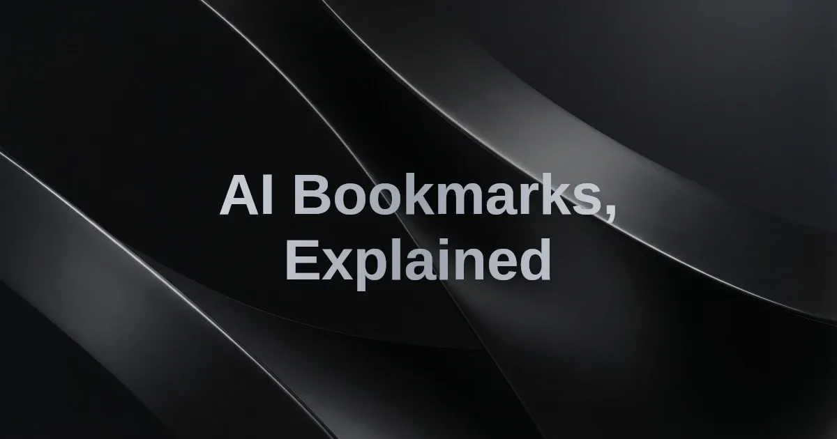 What Is an AI Bookmark Manager? (And Why It's Different from What You're Using)